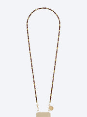 Long liviya brown pearl chain 120cm ref: