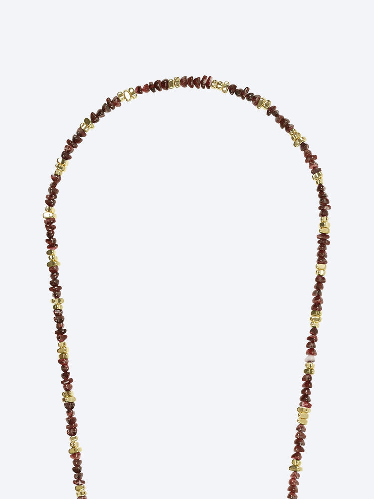 Long liviya brown pearl chain 120cm 2