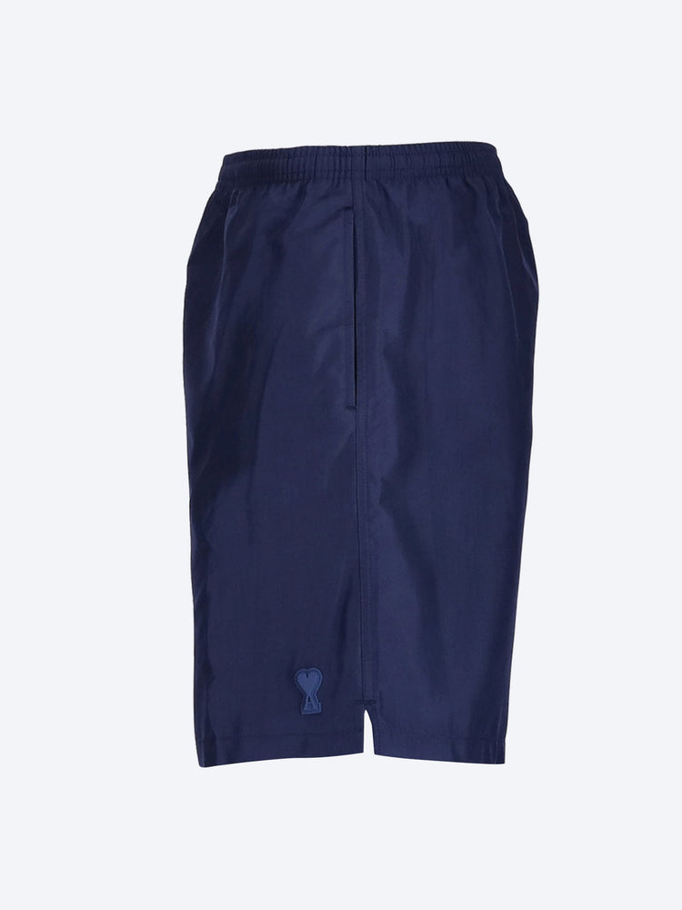 Long plain swim shorts 2