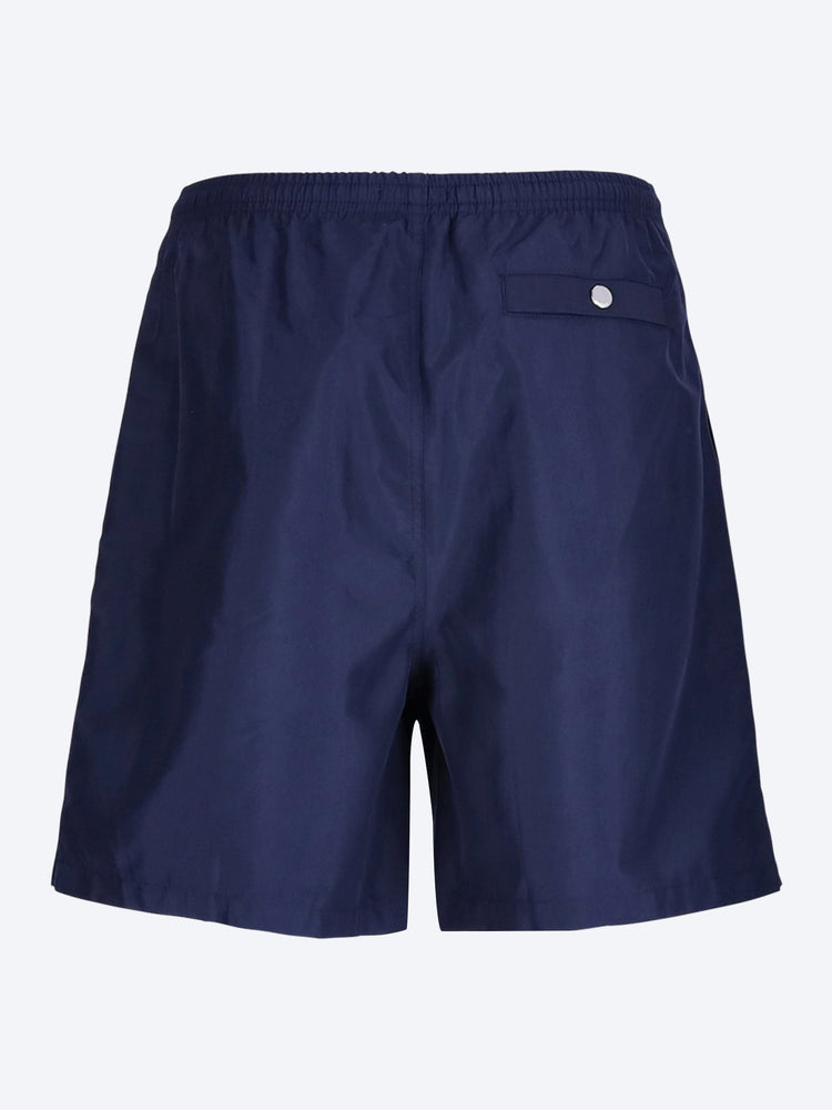 Long plain swim shorts 3