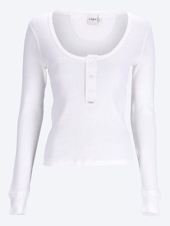 Long sleeve cotton top