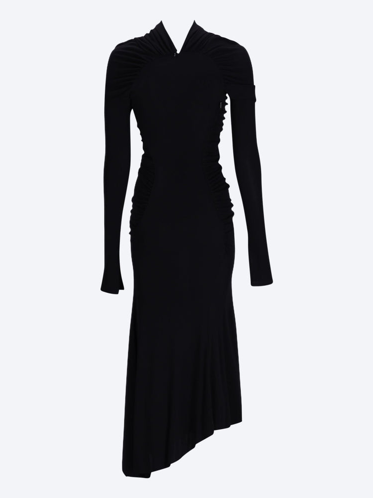 Robe froncée à manches longues 3
