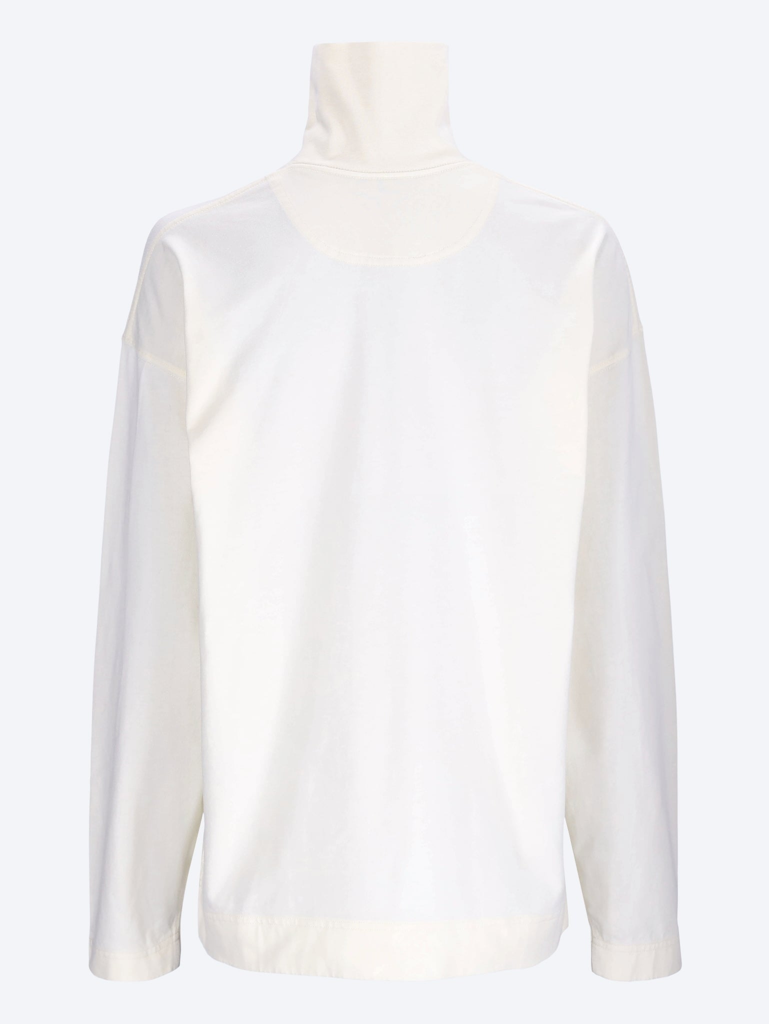Long sleeve tipped funnel neck t-shirt 3