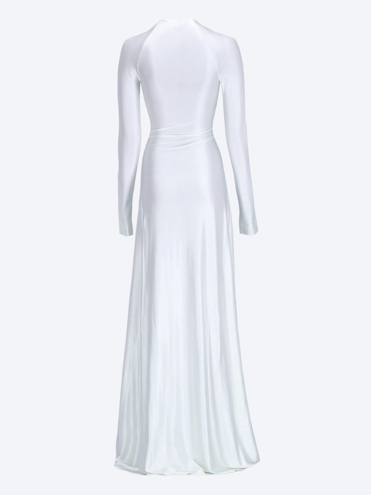 Long sleeve twist detail gown 3