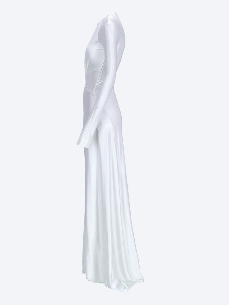 Long sleeve twist detail gown 2