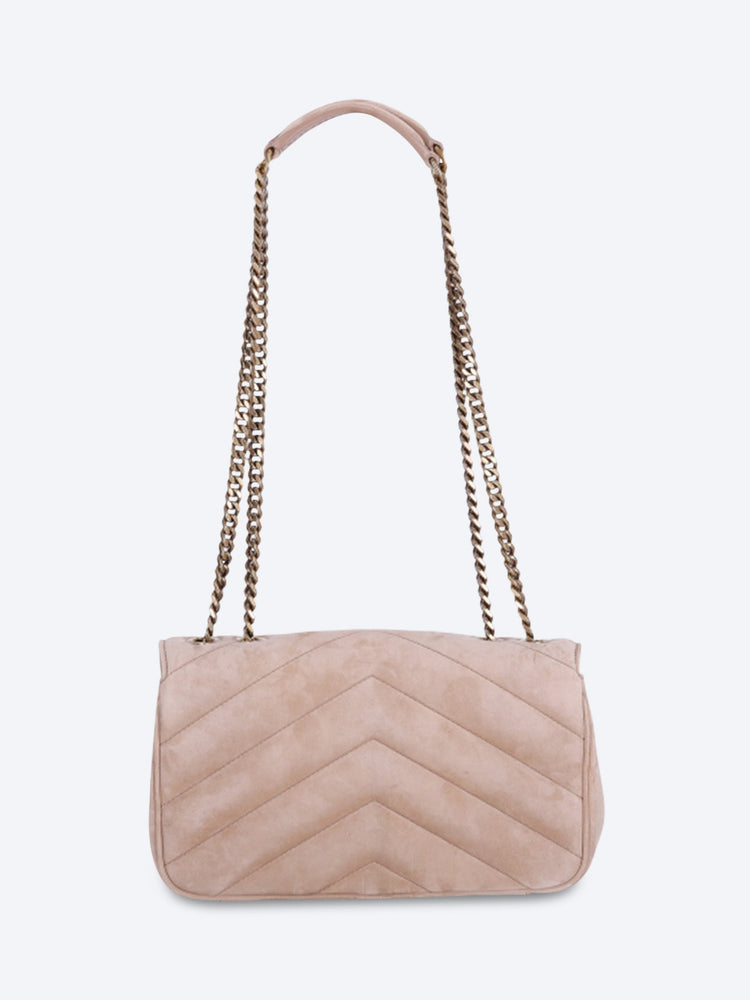Loulou small suede shoulder bag 4