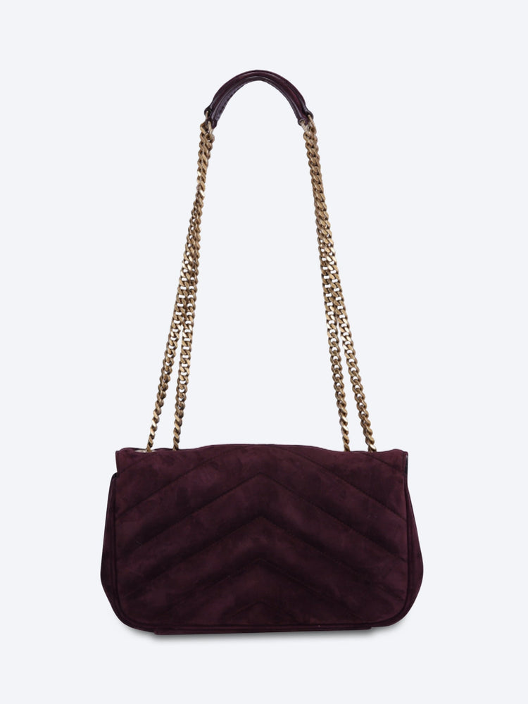 Loulou small suede shoulder bag 4