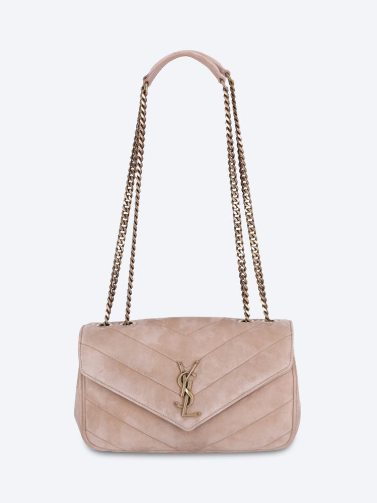 Loulou small suede shoulder bag 1