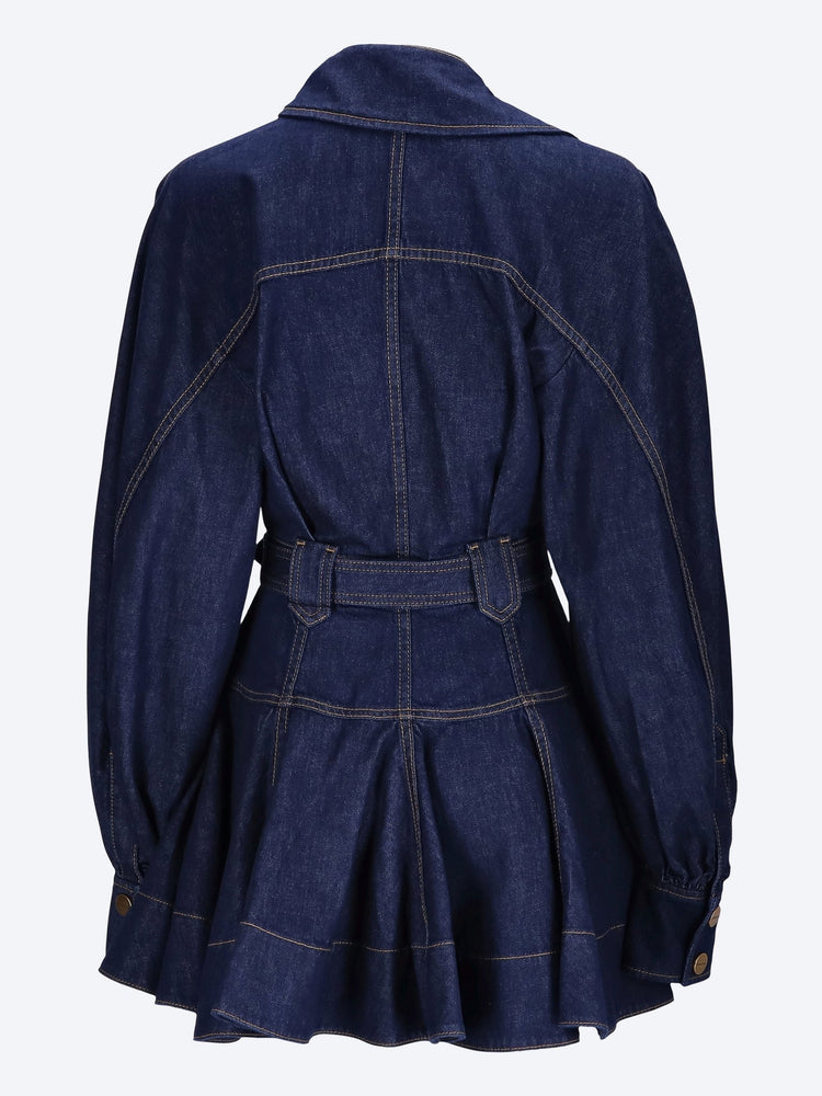 Luna denim utility mini dress 3