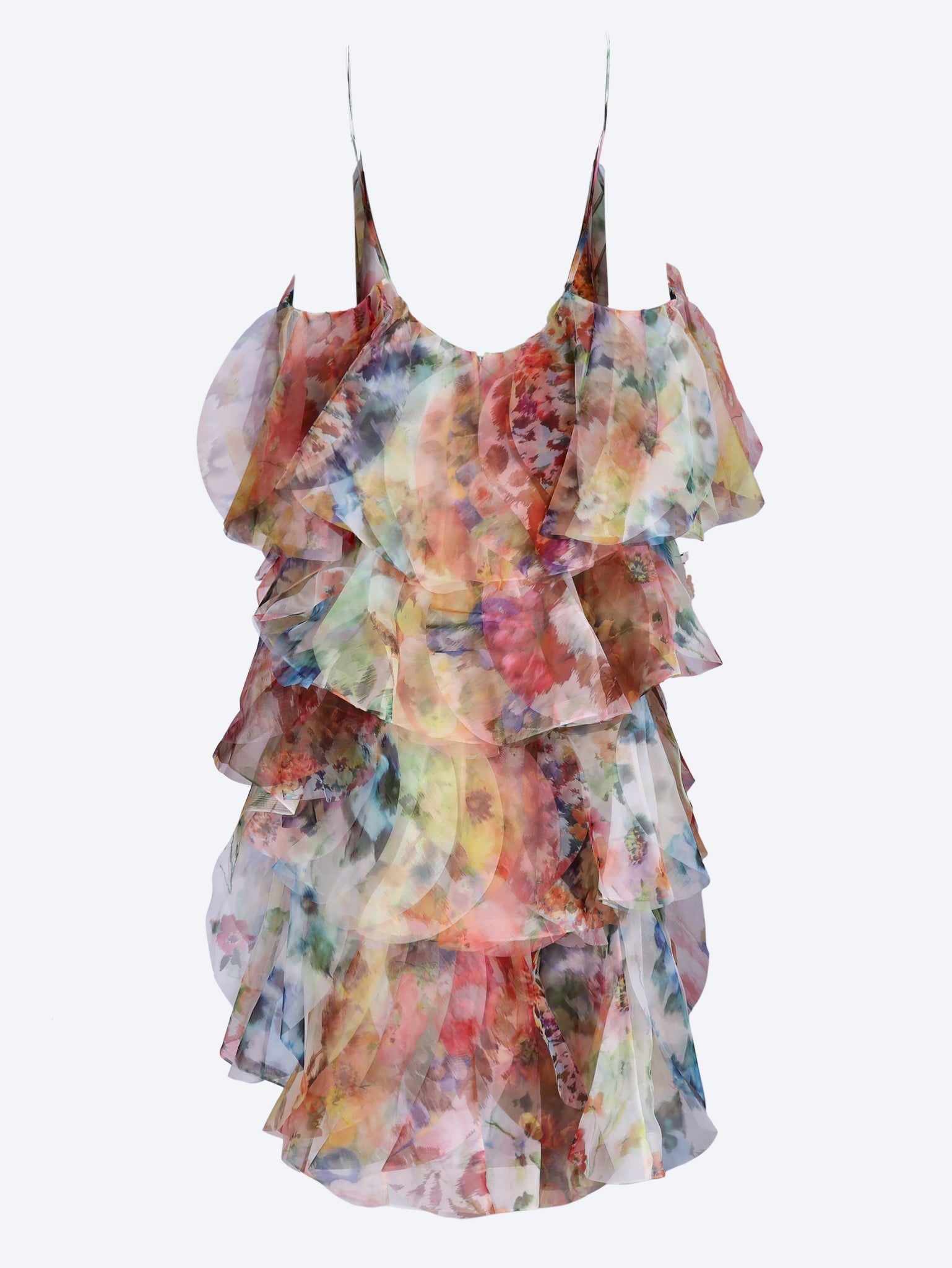Luna gefächertes Maxikleid 3