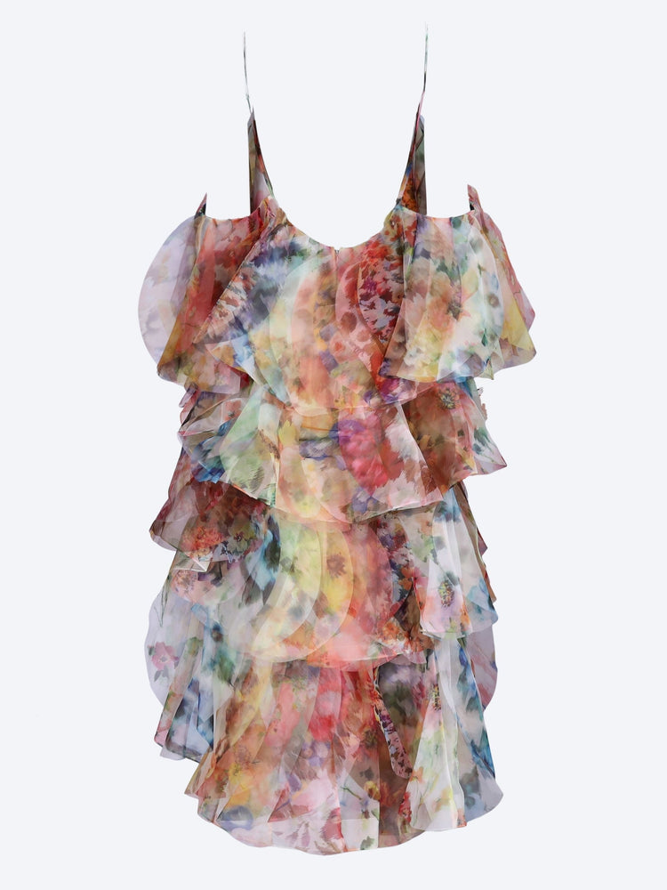 Luna gefächertes Maxikleid 3