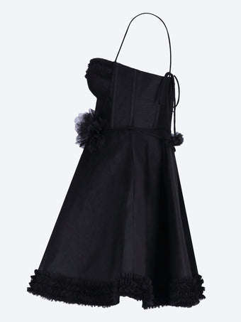 Luna ruffle mini dress