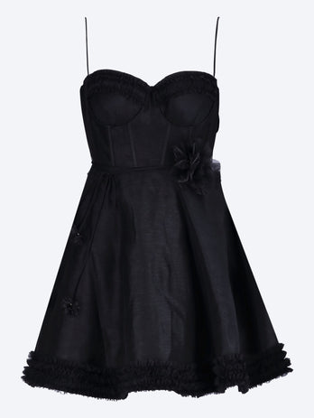 Luna ruffle mini dress