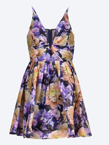 Luna v neck mini dress