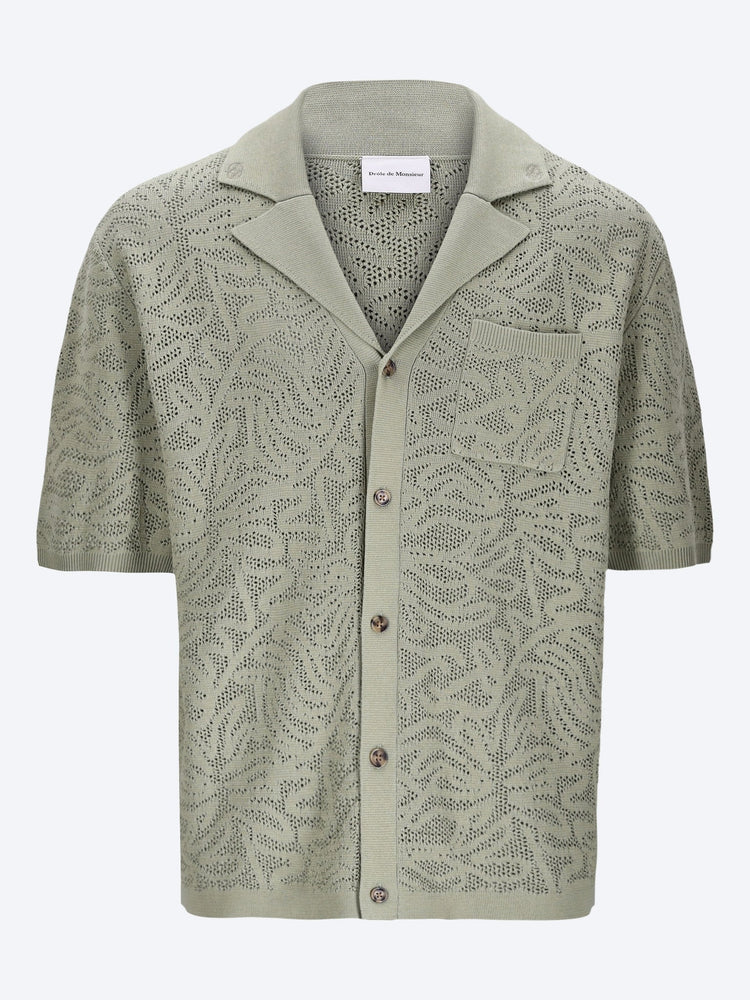 Maille dentelle shirt cardigan 1