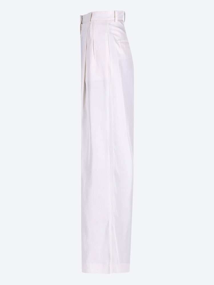 Marfa fluid twill pleated pants 2