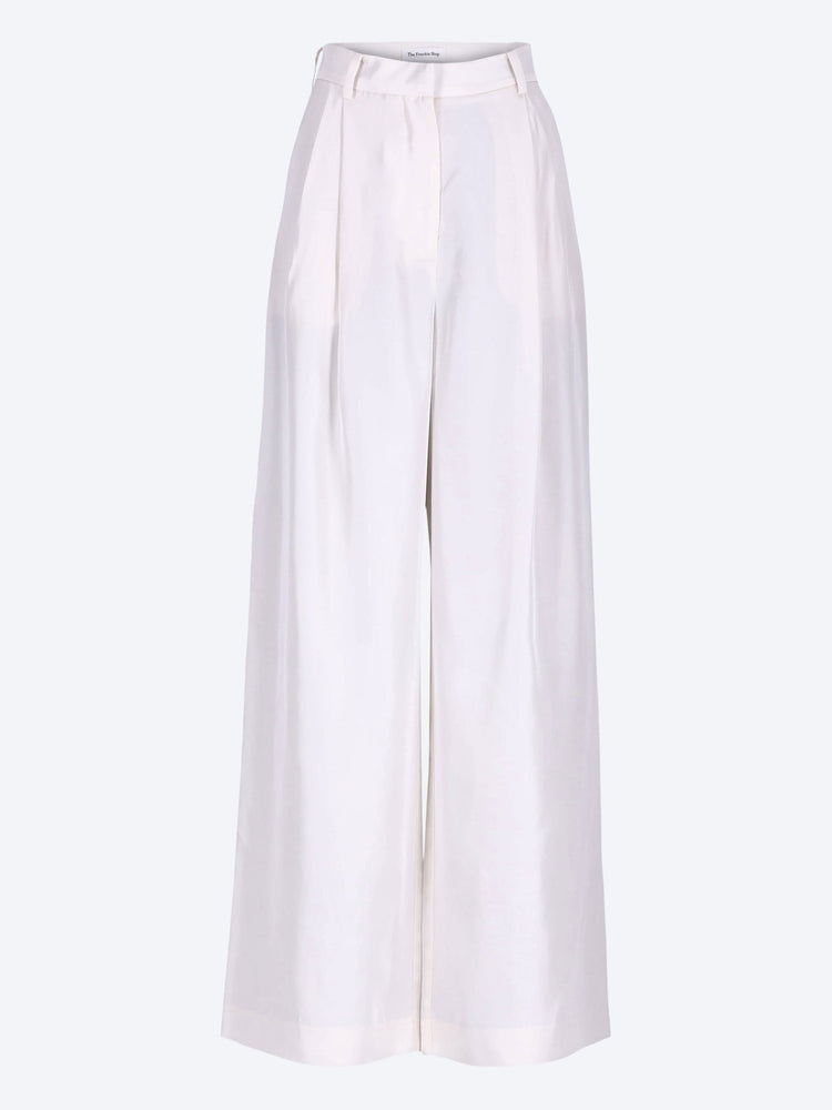Marfa fluid twill pleated pants 1
