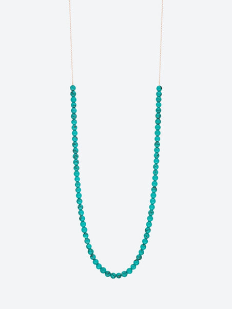 Maria mini turquoise boulier 43cm necklace