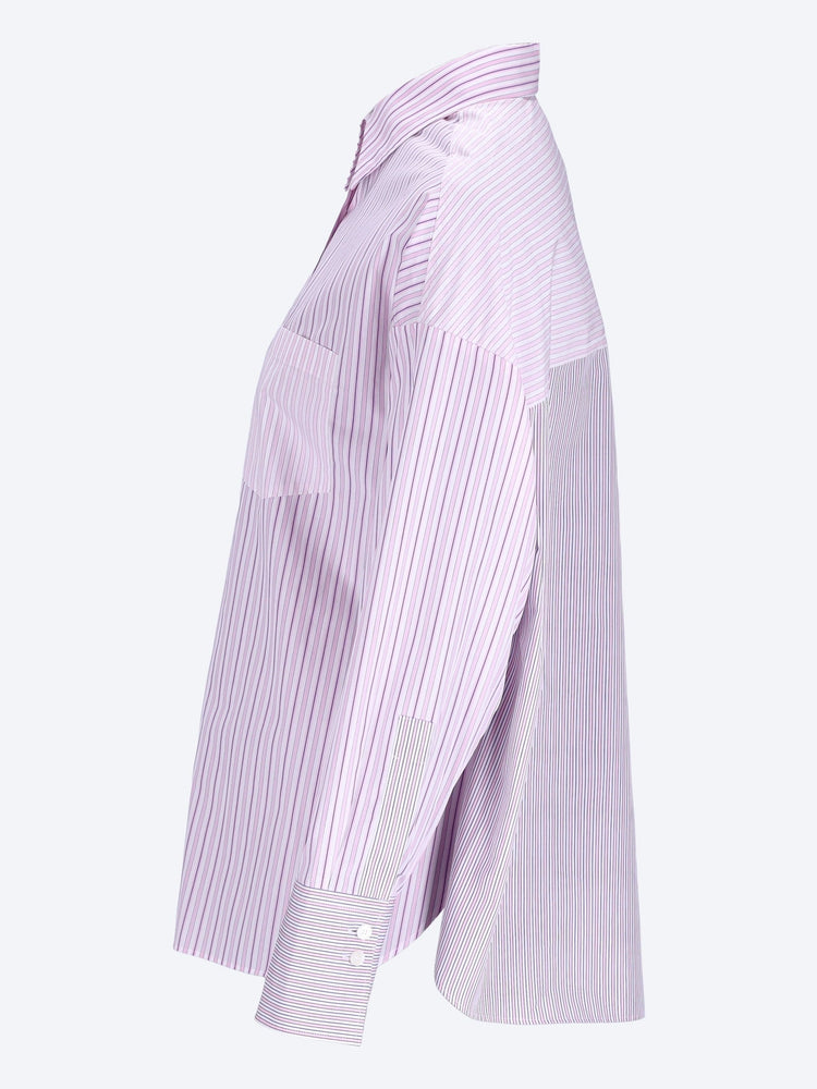 Marie-patch patchwork shirt 2