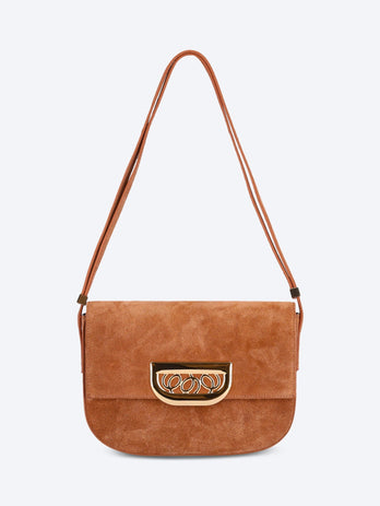 Martin cross body suede handbag