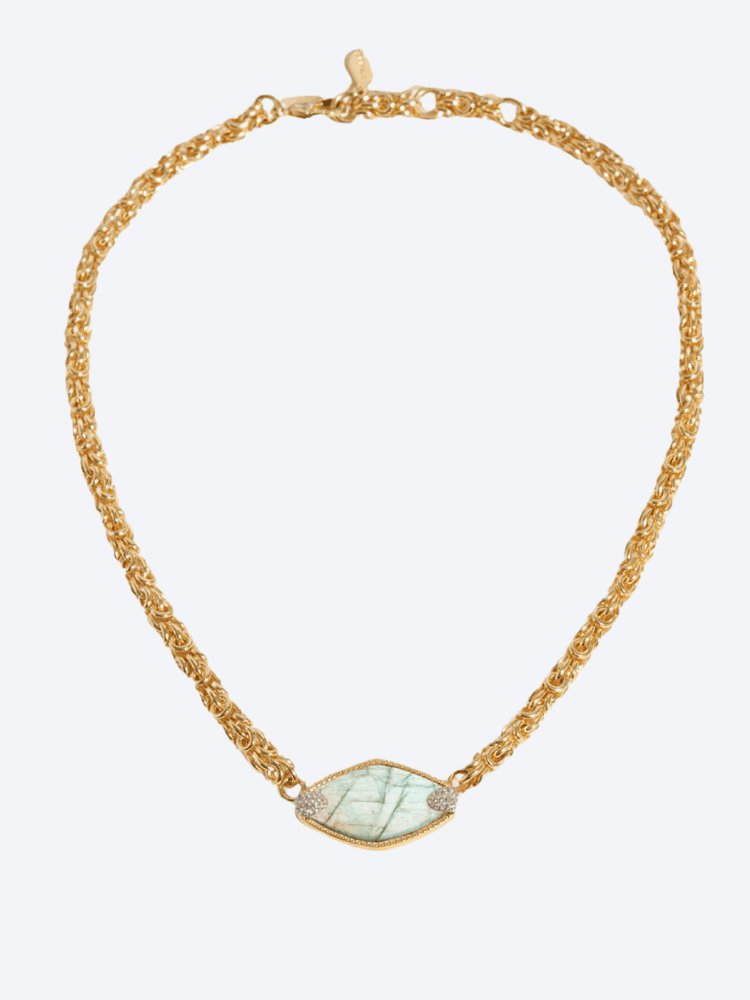 Mayan necklace labradorite 1