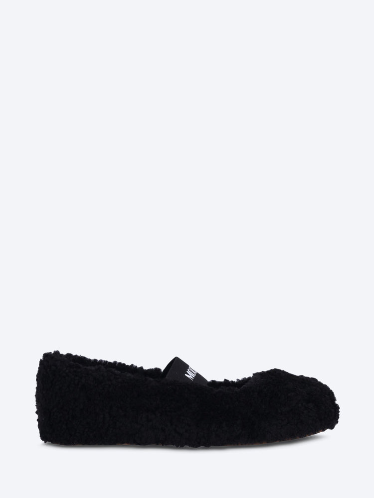Mb shearling ballerinas 1