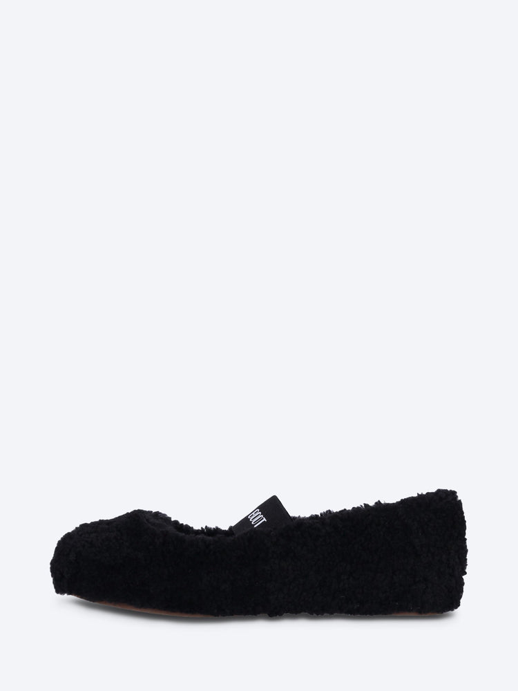 Mb shearling ballerinas 4