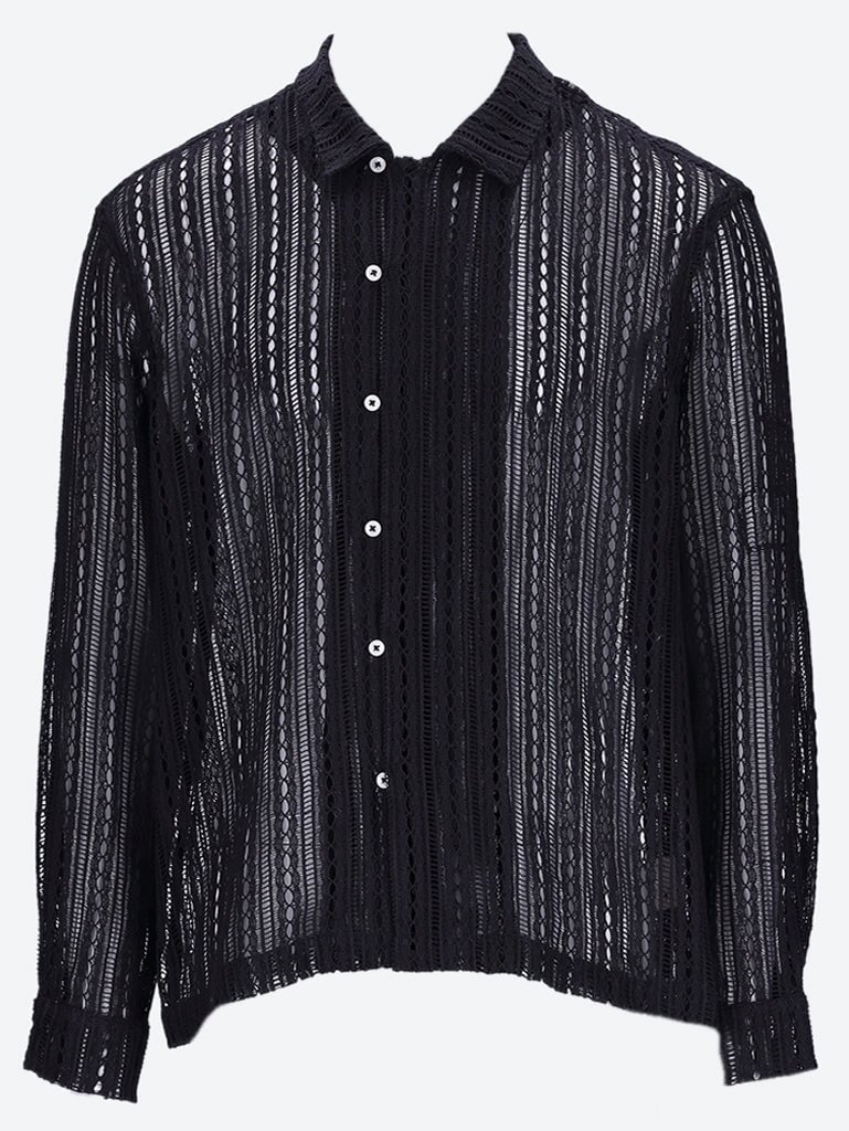 Meandering lace long sleeve shirt 3