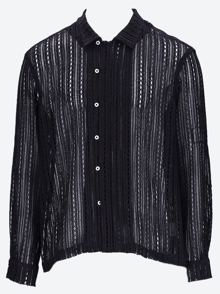 Meandering lace long sleeve shirt 3