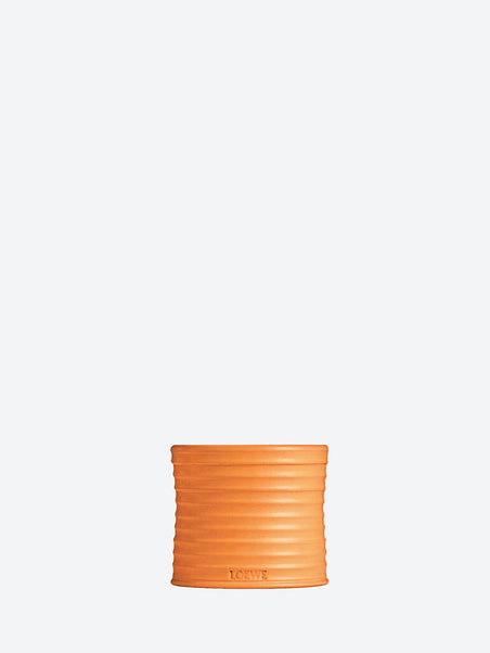 Medium orange blossom ceramic candl