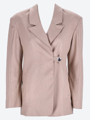 Melange stripe suiting blazer ref: