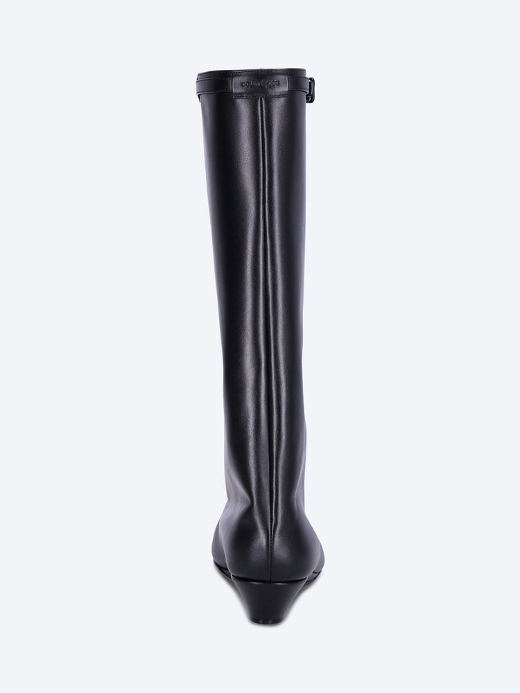 Melting wedged leather boots 5