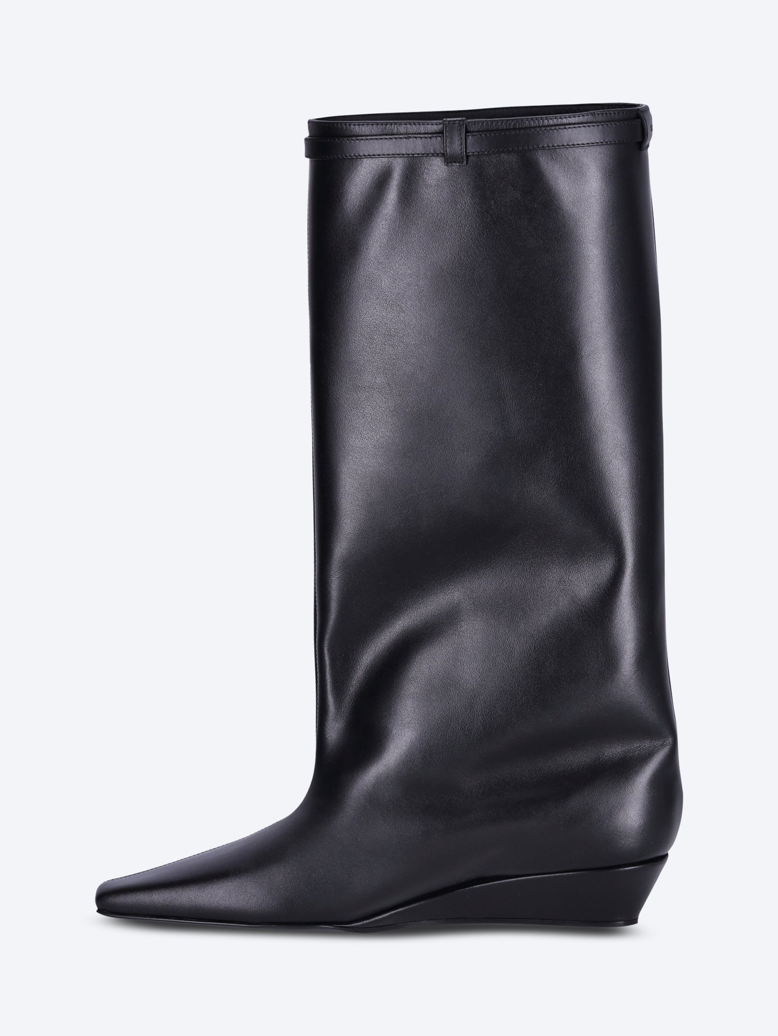 Melting wedged leather boots 4