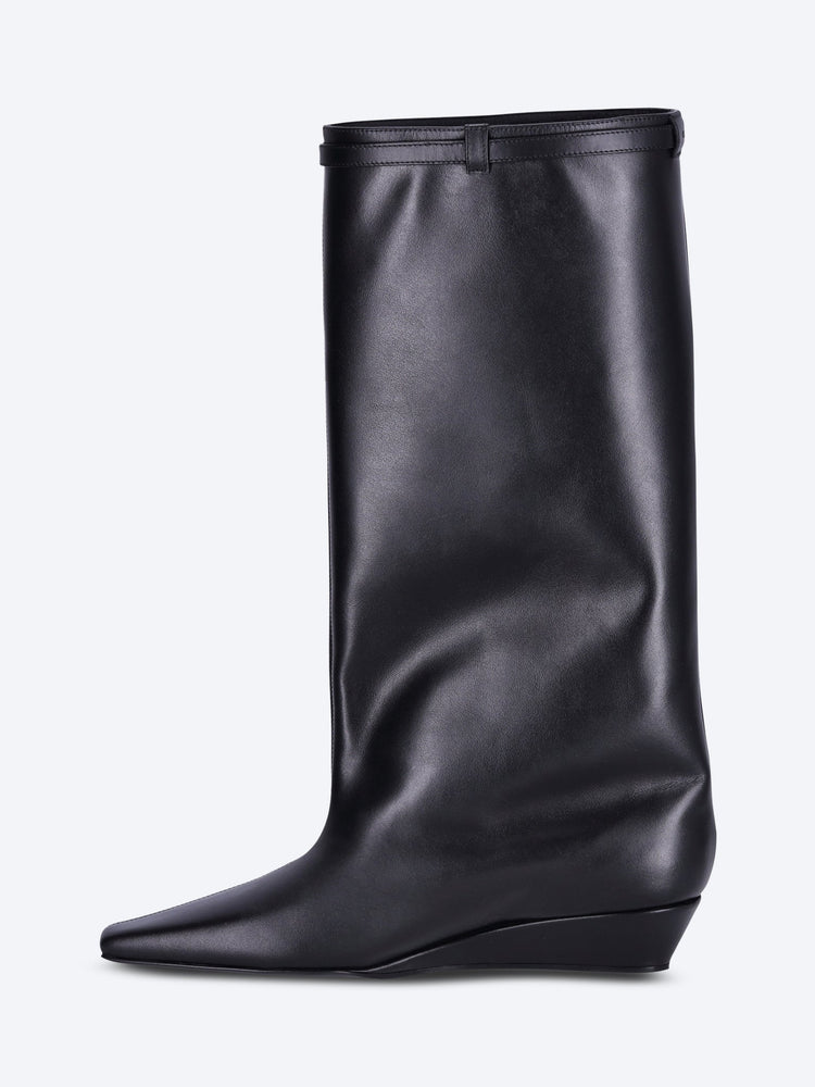 Melting wedged leather boots 4