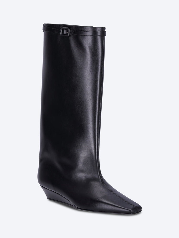 Melting wedged leather boots 2