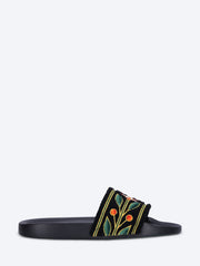 Mens embroidered terry sliders ref: