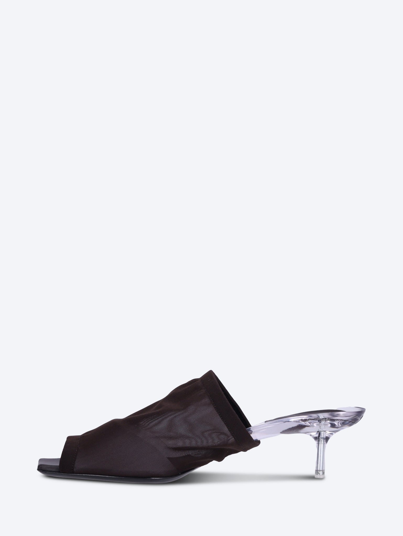 Mesh kitten heel mules 4