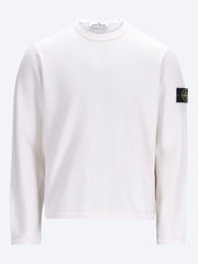 Mesh stitch organic cotton fleece sweatshirt ref: