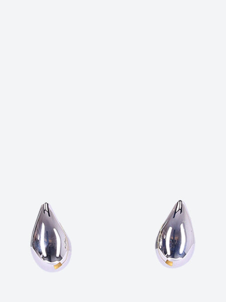 Metal only sculptural earrings