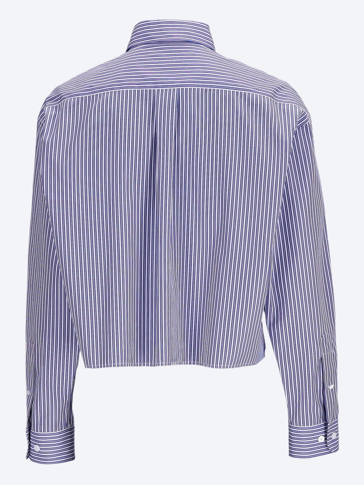 Chemise en popeline à micro fines rayures 3