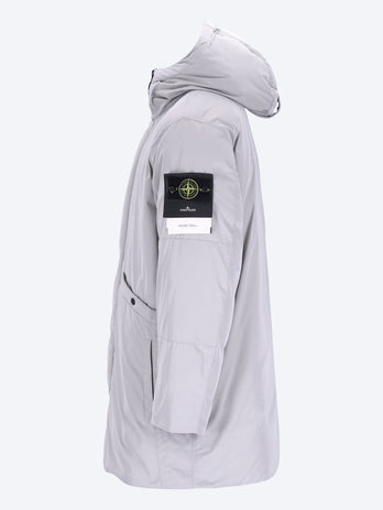 Micro twill long parka