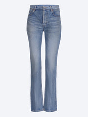 Gerade Jeans mit mittelhohem Bund ref:
