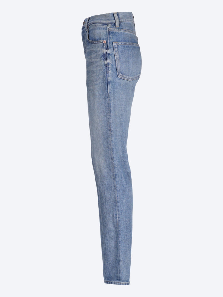 Gerade Jeans mit mittelhohem Bund 2
