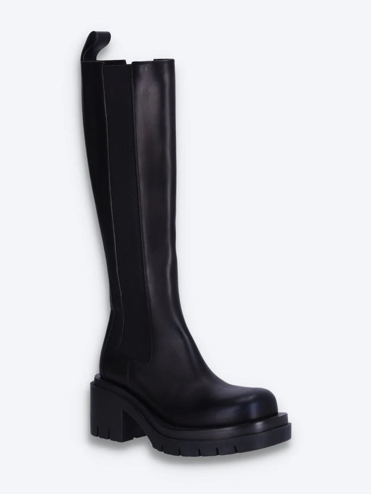 Militärische High-Top-Stiefel aus Kalbsleder mit 7 cm Profil 2
