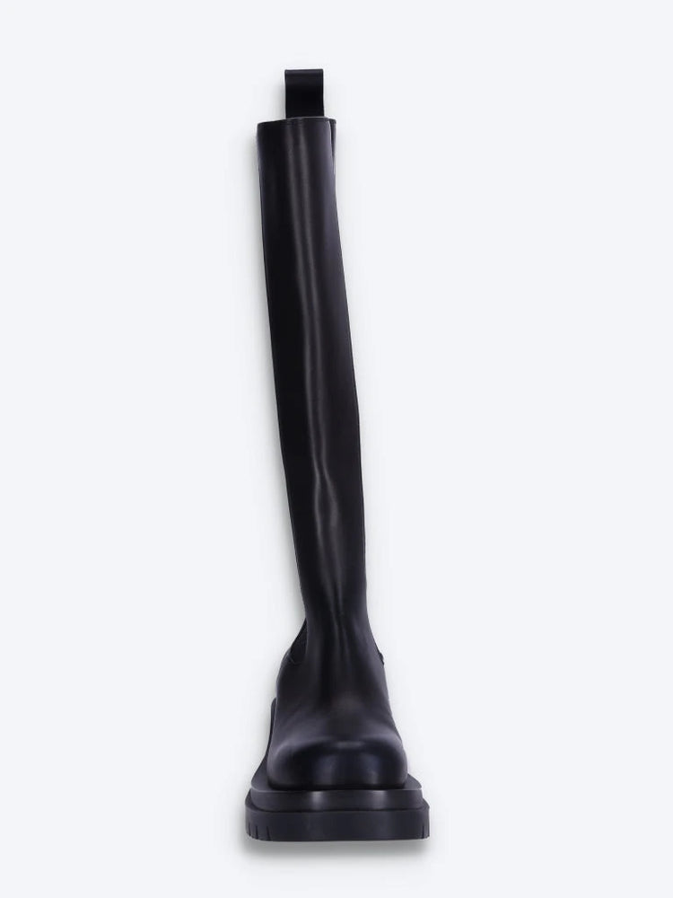 Militärische High-Top-Stiefel aus Kalbsleder mit 7 cm Profil 3
