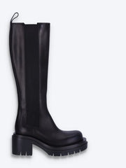 Militärische High-Top-Stiefel aus Kalbsleder mit 7 cm Profil ref: