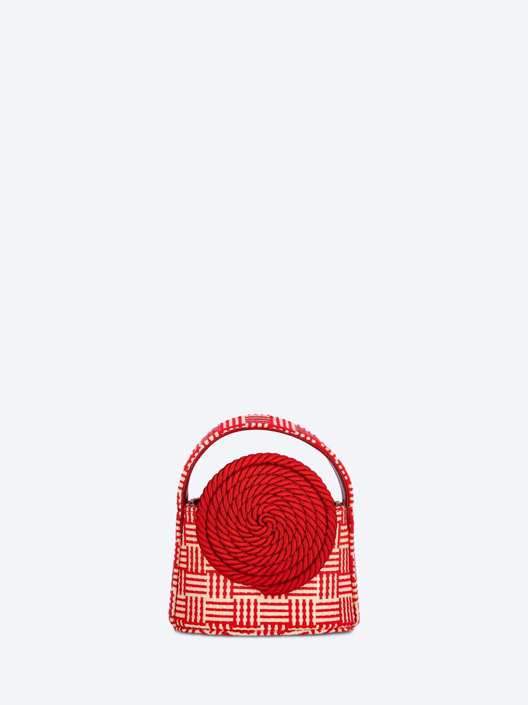 Mini gunther passementerie straw handbag 1
