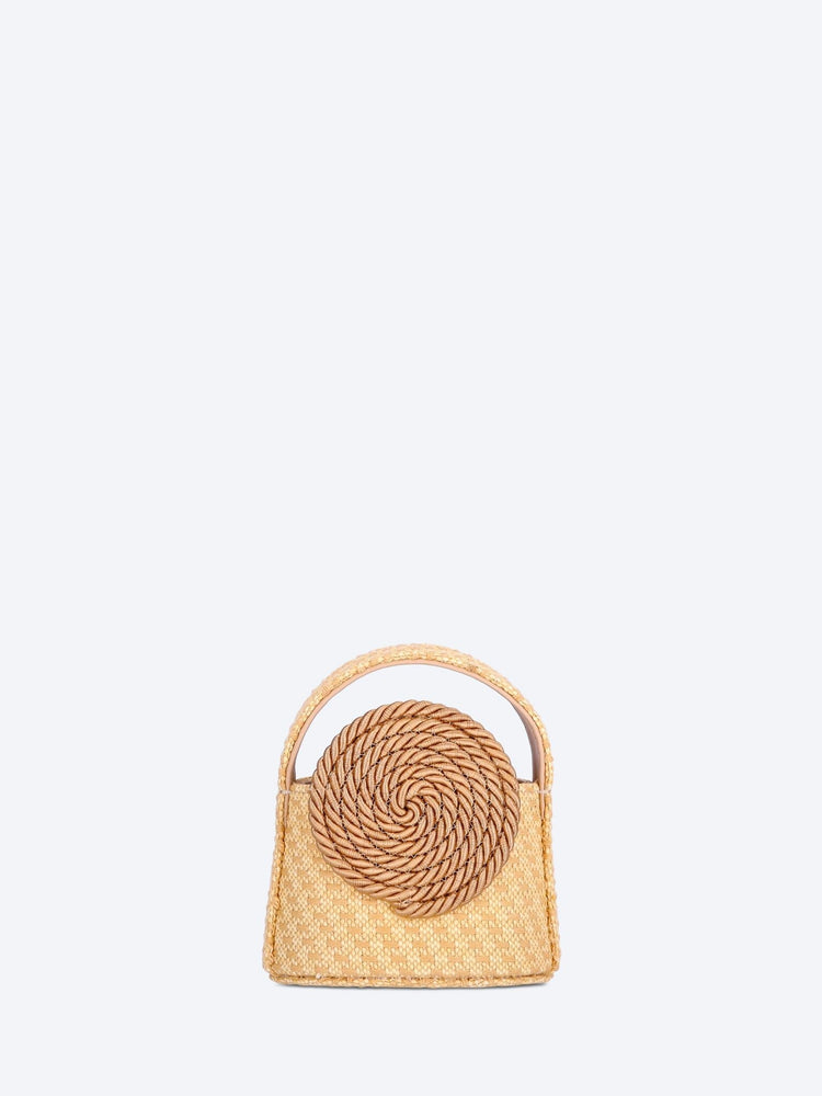 Mini gunther passementerie straw handbag 1