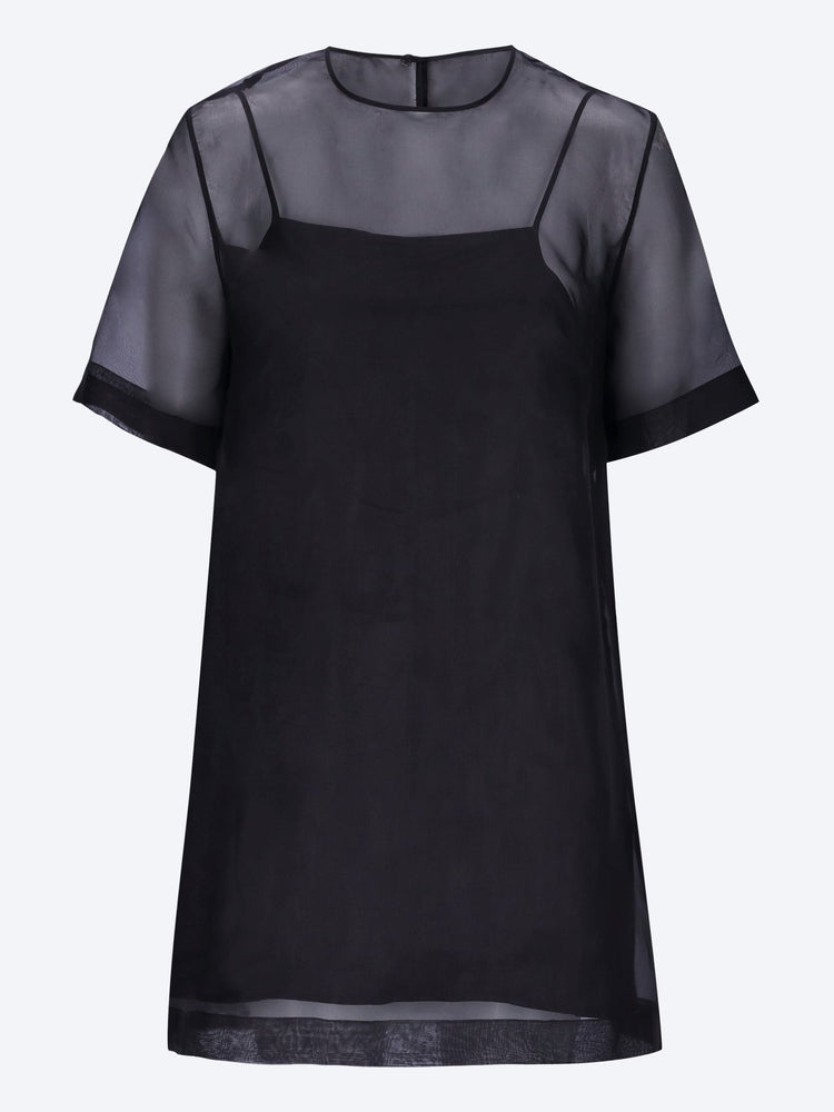 Mini sheer trapeze dress 1