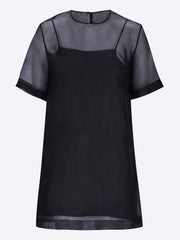 Mini sheer trapeze dress ref: